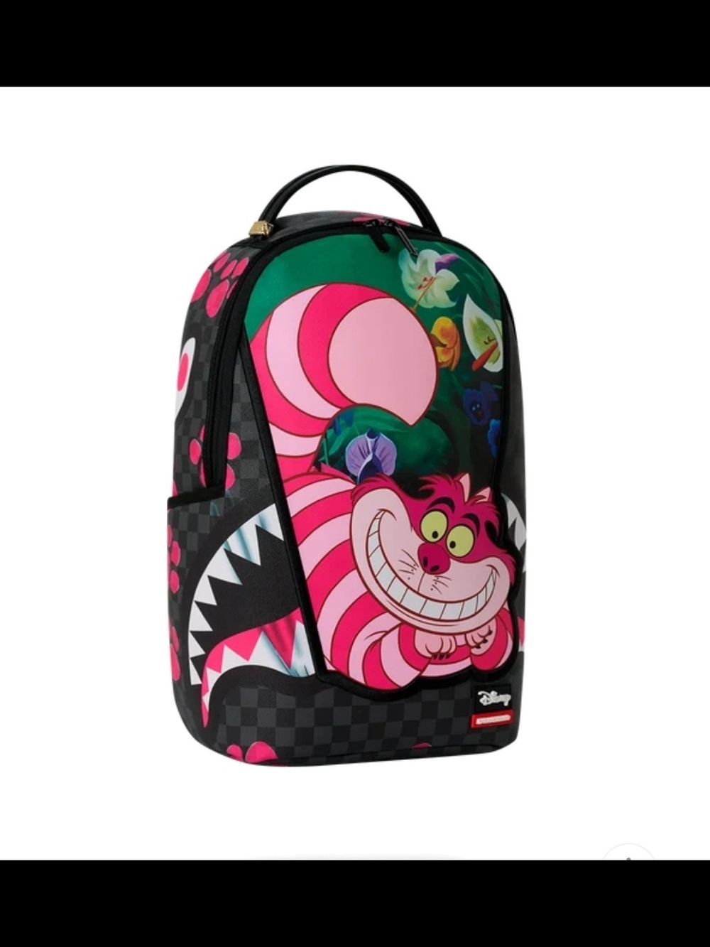 DISNEY ALICE IN WONDERLAND CHESHIRE CAT MAD SHARK BACKPACK - Picture 2 of 16